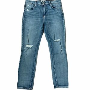 AGOLDE Sophie Distressed Skinny Ankle Jeans